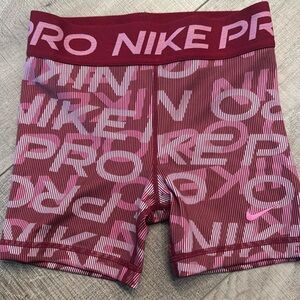 Nike pro logo bike shorts